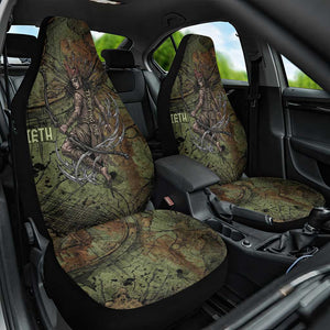 Neith Egyptian Car Seat Cover War Goddess Terrifying One Dual Spears and Shield Battle Worn