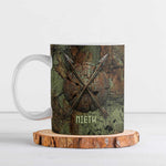 Neith Egyptian Ceramic Mug War Goddess Terrifying One Dual Spears and Shield Battle Worn