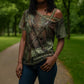 Neith Egyptian Cross Shoulder Shirt War Goddess Terrifying One Dual Spears and Shield Battle Worn