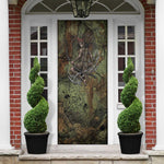 Neith Egyptian Door Cover War Goddess Terrifying One Dual Spears and Shield Battle Worn