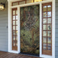 Neith Egyptian Door Cover War Goddess Terrifying One Dual Spears and Shield Battle Worn