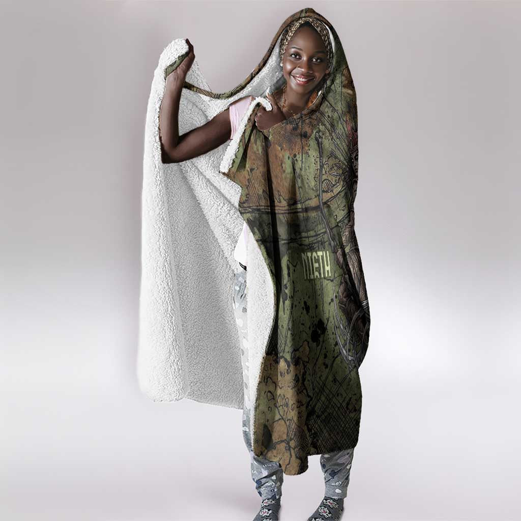 Neith Egyptian Hooded Blanket War Goddess Terrifying One Dual Spears and Shield Battle Worn