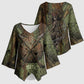 Neith Egyptian Kimono Sleeve Blouse War Goddess Terrifying One Dual Spears and Shield Battle Worn