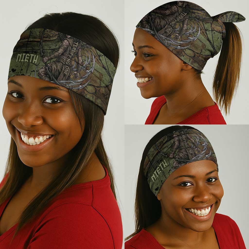 Neith Egyptian Neck Gaiter War Goddess Terrifying One Dual Spears and Shield Battle Worn