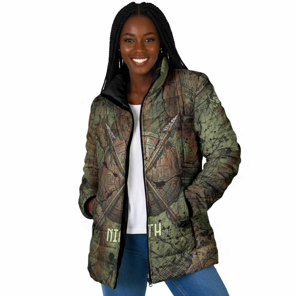 Neith Egyptian Padded Jacket War Goddess Terrifying One Dual Spears and Shield Battle Worn
