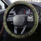 Neith Egyptian Steering Wheel Cover War Goddess Terrifying One Dual Spears and Shield Battle Worn