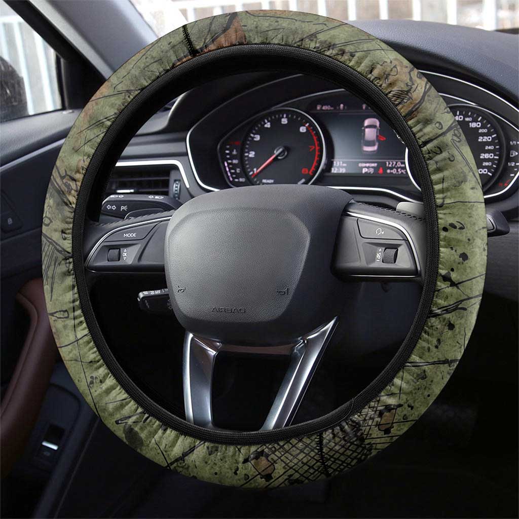 Neith Egyptian Steering Wheel Cover War Goddess Terrifying One Dual Spears and Shield Battle Worn