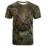 Neith Egyptian T shirt War Goddess Terrifying One Dual Spears and Shield Battle Worn