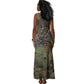 Neith Egyptian Tank Maxi Dress War Goddess Terrifying One Dual Spears and Shield Battle Worn