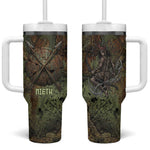 Neith Egyptian Tumbler With Handle War Goddess Terrifying One Dual Spears and Shield Battle Worn