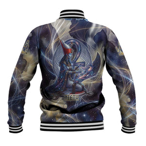 Neith Egyptian Baseball Jacket Goddess Mother of All Cosmic Threads