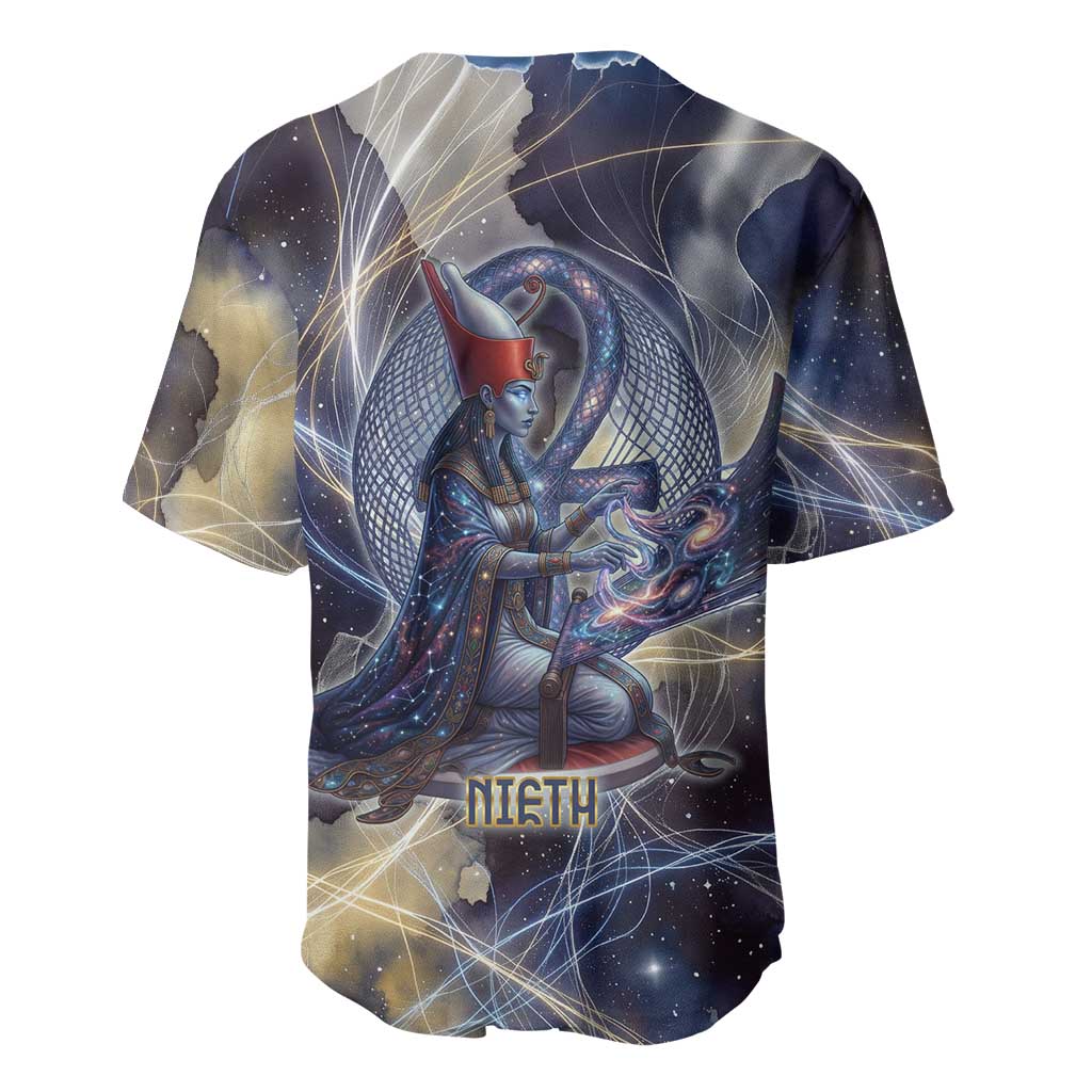 Neith Egyptian Baseball Jersey Goddess Mother of All Cosmic Threads