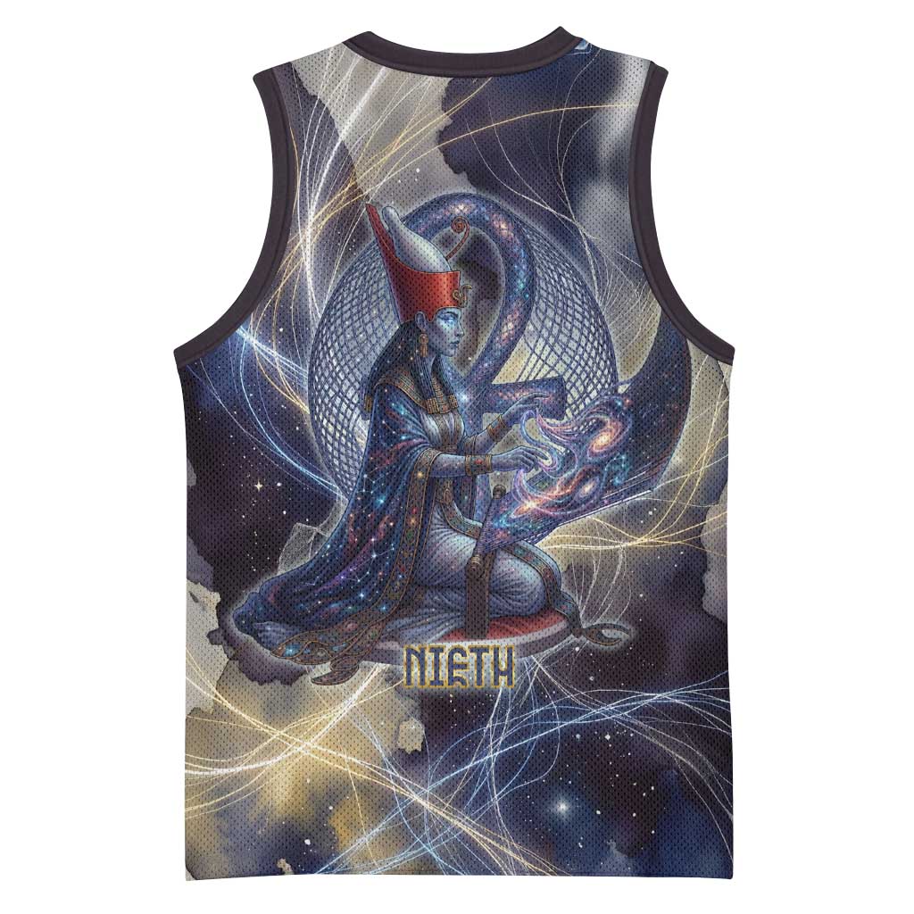 Neith Egyptian Basketball Jersey Goddess Mother of All Cosmic Threads