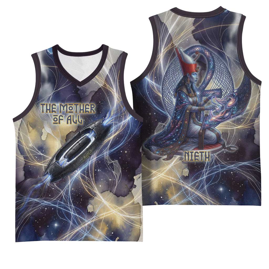 Neith Egyptian Basketball Jersey Goddess Mother of All Cosmic Threads