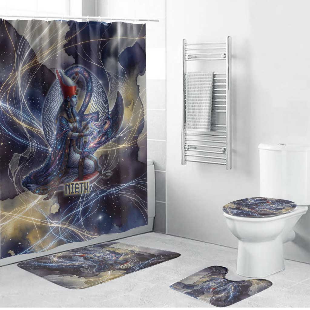 Neith Egyptian Bathroom Set Goddess Mother of All Cosmic Threads