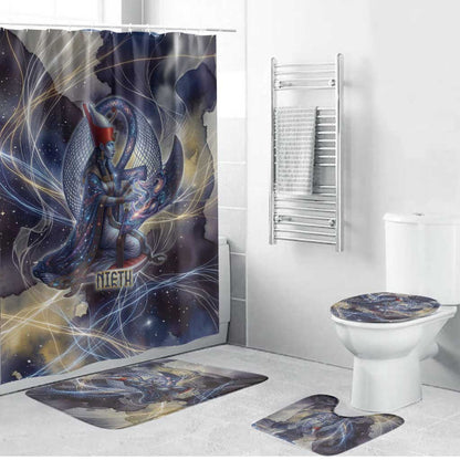 Neith Egyptian Bathroom Set Goddess Mother of All Cosmic Threads