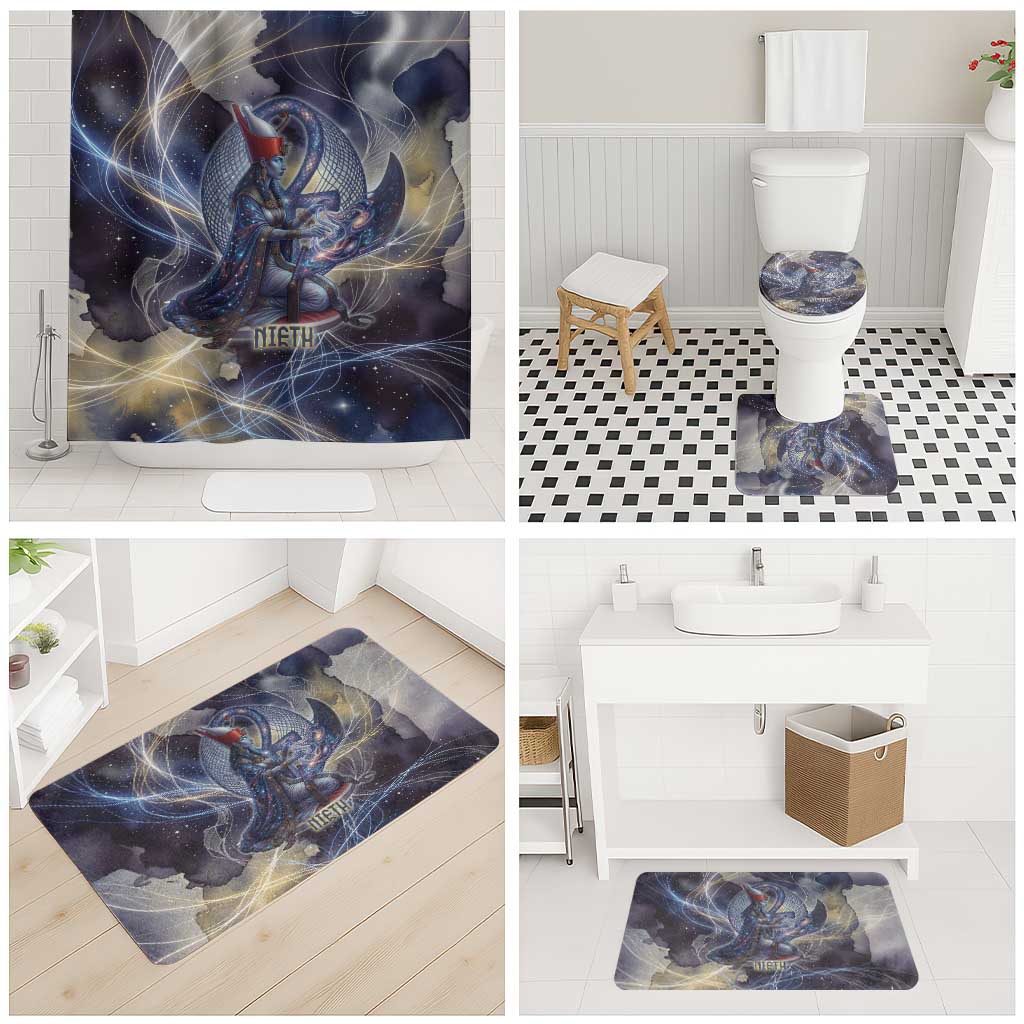 Neith Egyptian Bathroom Set Goddess Mother of All Cosmic Threads