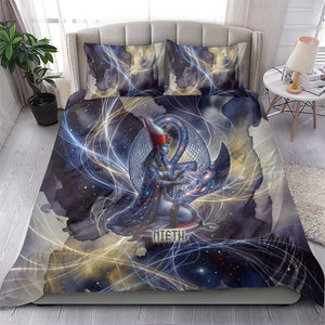 Neith Egyptian Bedding Set Goddess Mother of All Cosmic Threads