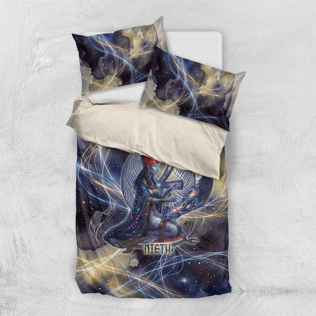 Neith Egyptian Bedding Set Goddess Mother of All Cosmic Threads