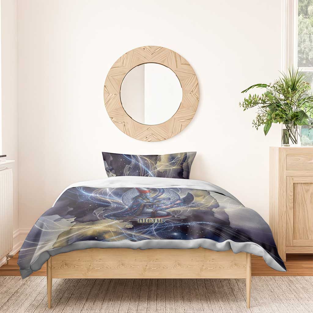 Neith Egyptian Bedding Set Goddess Mother of All Cosmic Threads