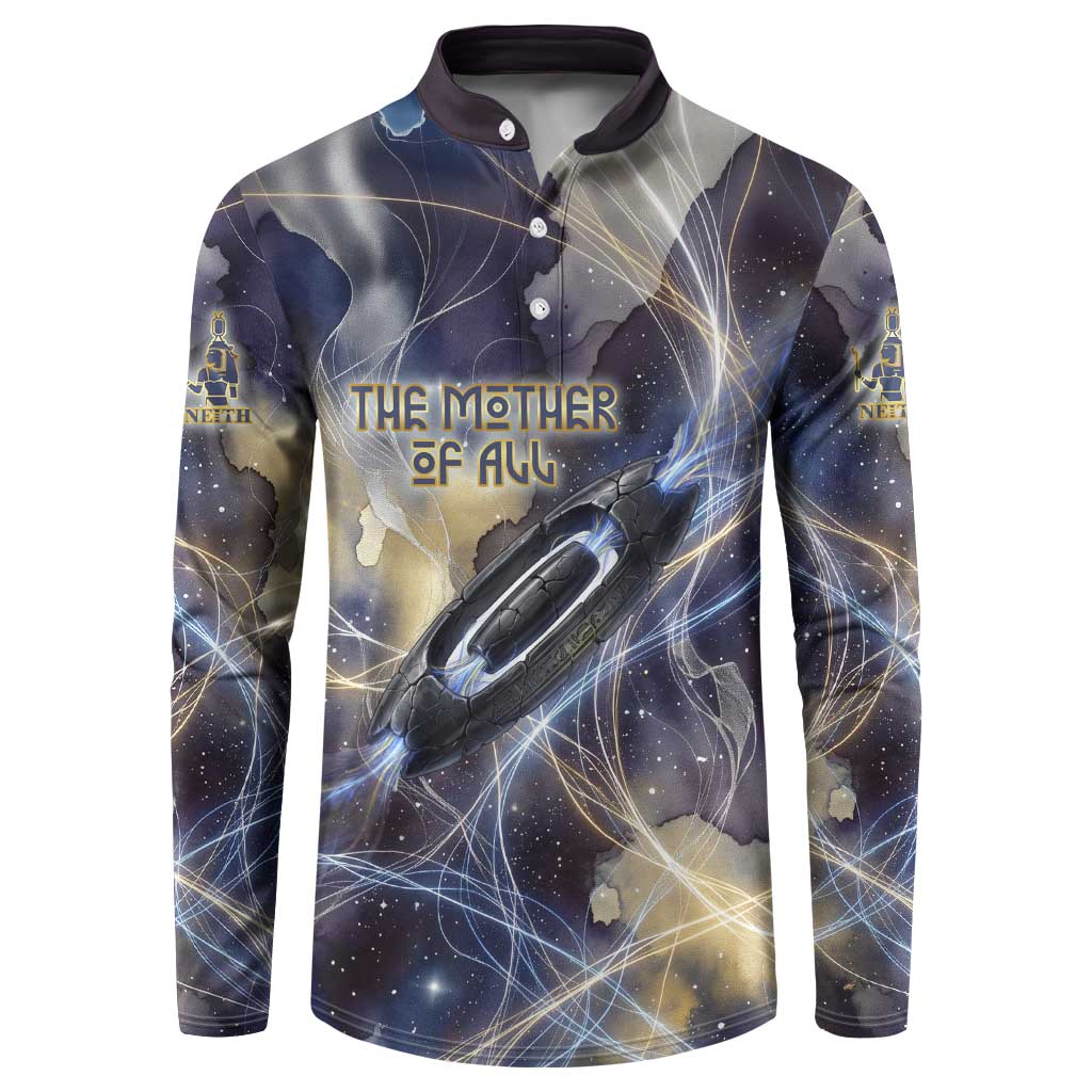 Neith Egyptian Button Sweatshirt Goddess Mother of All Cosmic Threads
