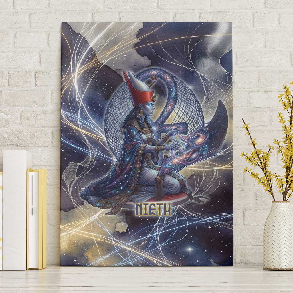 Neith Egyptian Canvas Wall Art Goddess Mother of All Cosmic Threads