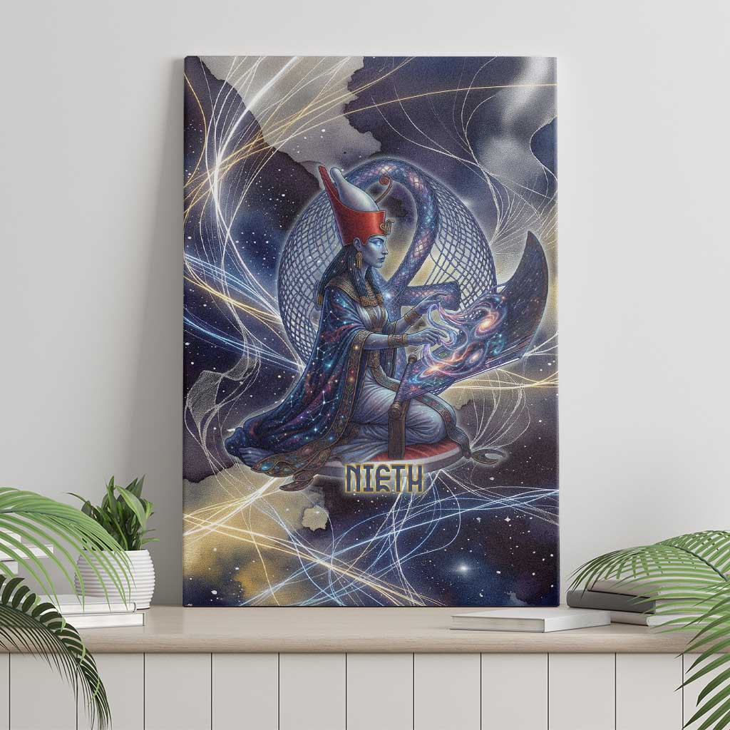 Neith Egyptian Canvas Wall Art Goddess Mother of All Cosmic Threads