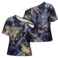 Neith Egyptian Cross Shoulder Shirt Goddess Mother of All Cosmic Threads