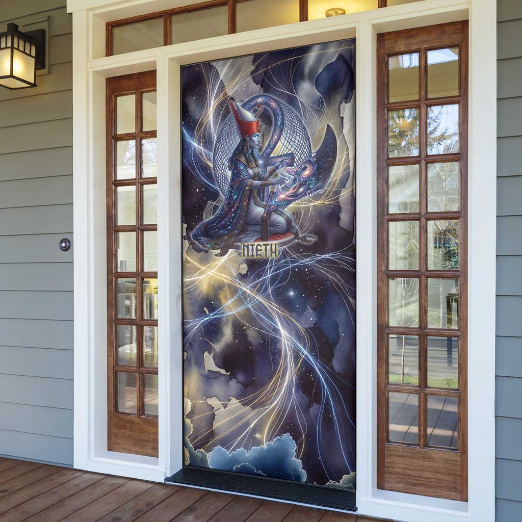 Neith Egyptian Door Cover Goddess Mother of All Cosmic Threads