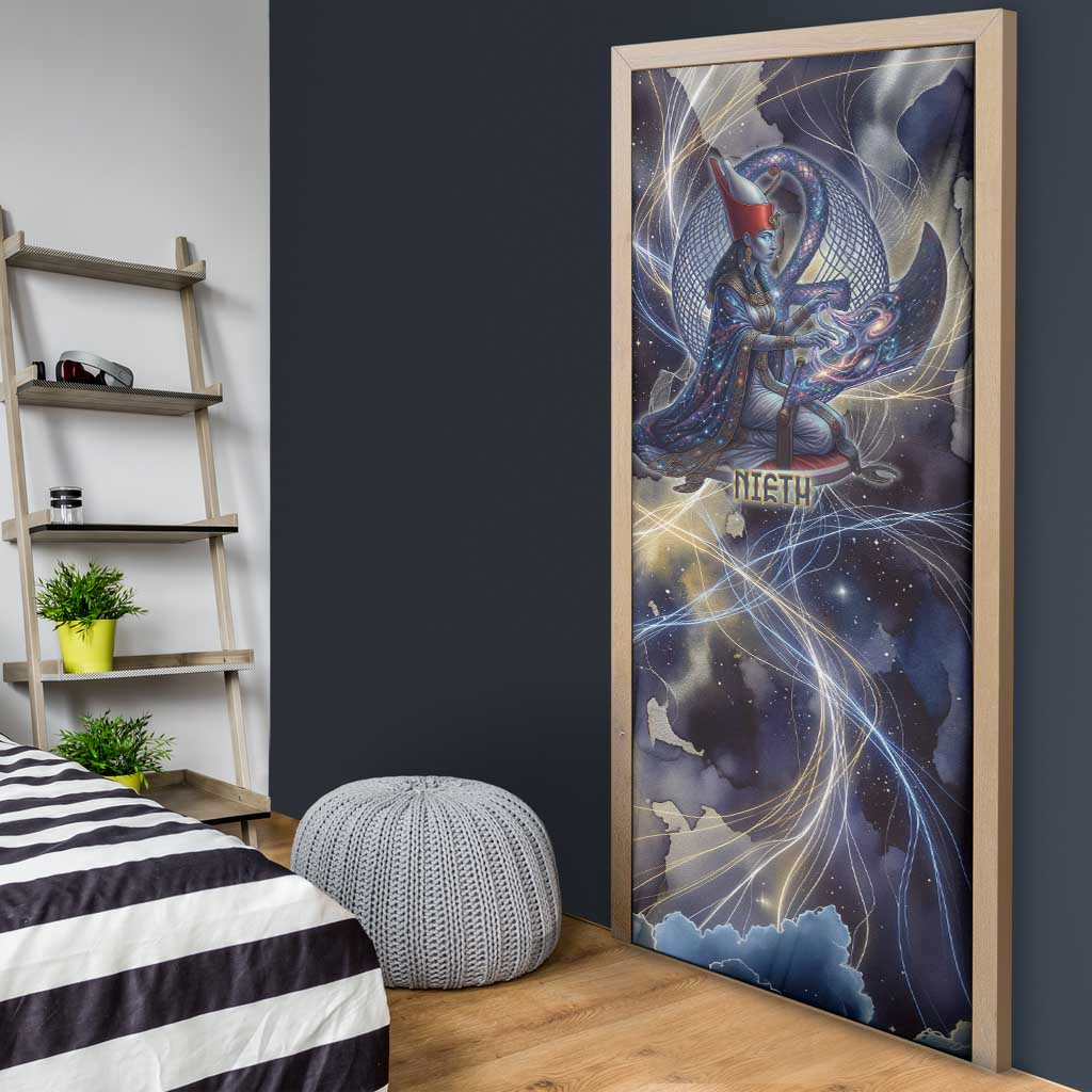 Neith Egyptian Door Cover Goddess Mother of All Cosmic Threads