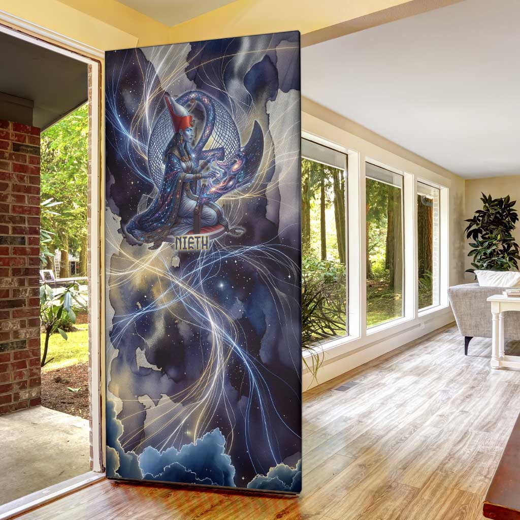 Neith Egyptian Door Cover Goddess Mother of All Cosmic Threads