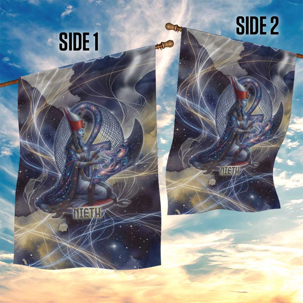 Neith Egyptian Garden Flag Goddess Mother of All Cosmic Threads