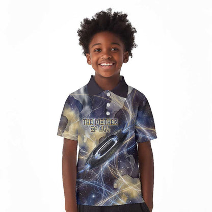 Neith Egyptian Kid Polo Shirt Goddess Mother of All Cosmic Threads
