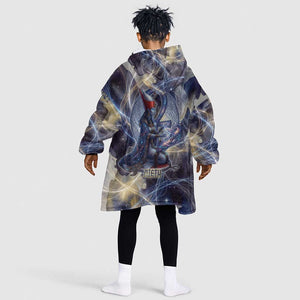 Neith Egyptian Kid Wearable Blanket Hoodie Goddess Mother of All Cosmic Threads