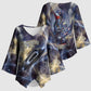 Neith Egyptian Kimono Sleeve Blouse Goddess Mother of All Cosmic Threads