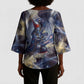 Neith Egyptian Kimono Sleeve Blouse Goddess Mother of All Cosmic Threads