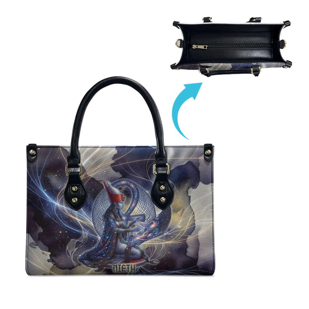 Neith Egyptian Leather Bag Goddess Mother of All Cosmic Threads