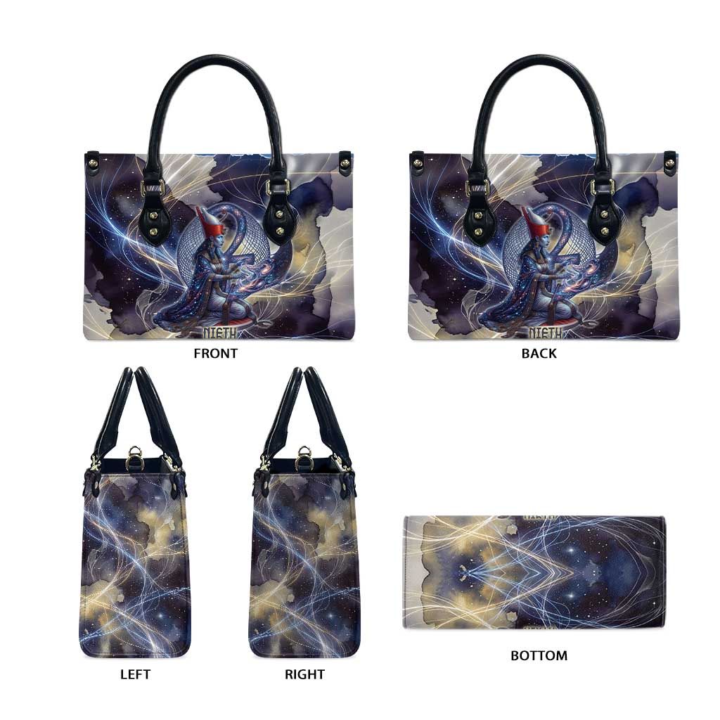 Neith Egyptian Leather Bag Goddess Mother of All Cosmic Threads