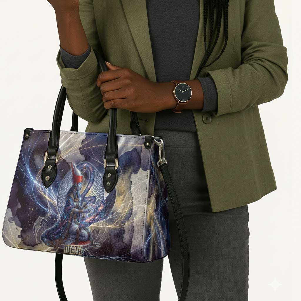 Neith Egyptian Leather Bag Goddess Mother of All Cosmic Threads