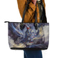 Neith Egyptian Leather Tote Bag Goddess Mother of All Cosmic Threads