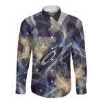 Neith Egyptian Long Sleeve Button Shirt Goddess Mother of All Cosmic Threads