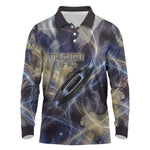Neith Egyptian Long Sleeve Polo Shirt Goddess Mother of All Cosmic Threads