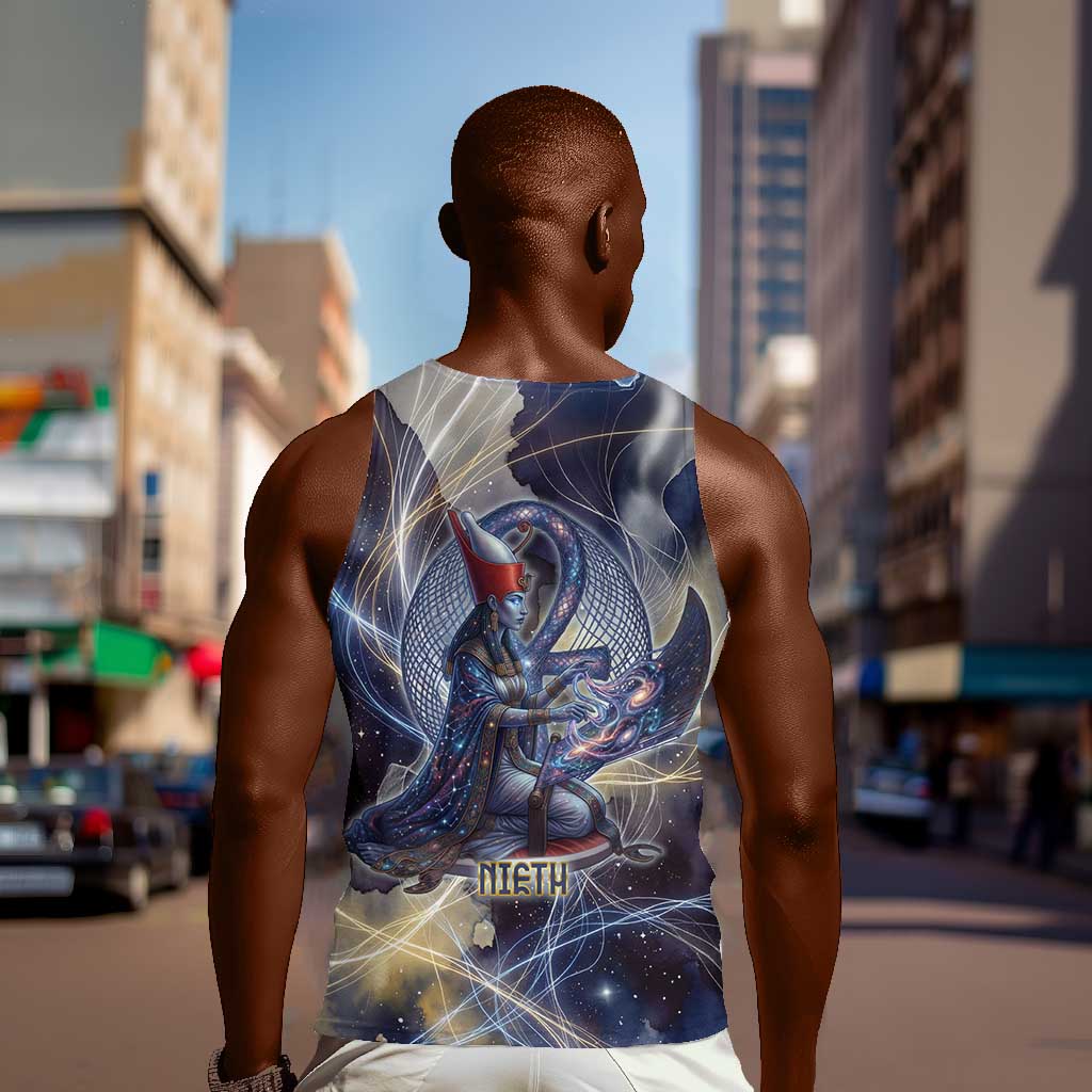 Neith Egyptian Men Tank Top Goddess Mother of All Cosmic Threads