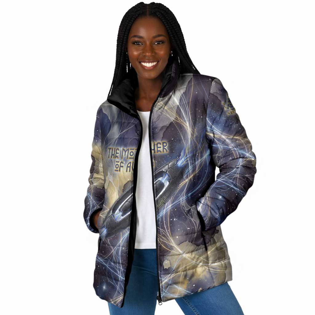 Neith Egyptian Padded Jacket Goddess Mother of All Cosmic Threads