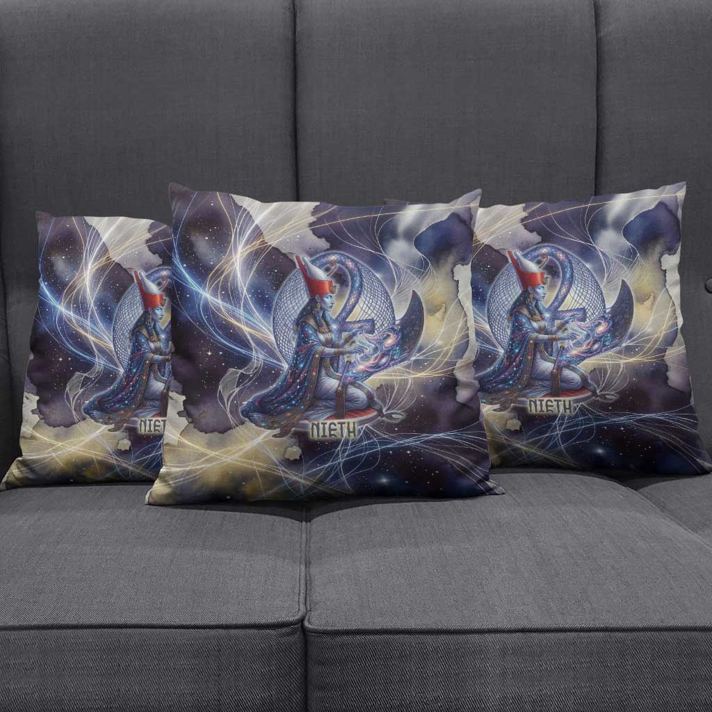 Neith Egyptian Pillow Cover Goddess Mother of All Cosmic Threads