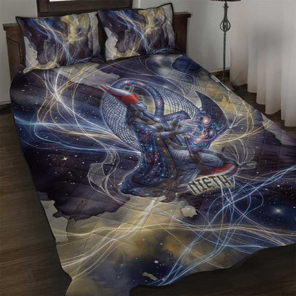 Neith Egyptian Quilt Bed Set Goddess Mother of All Cosmic Threads