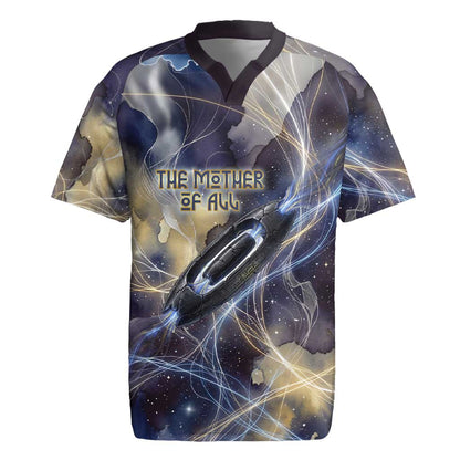 Neith Egyptian Rugby Jersey Goddess Mother of All Cosmic Threads
