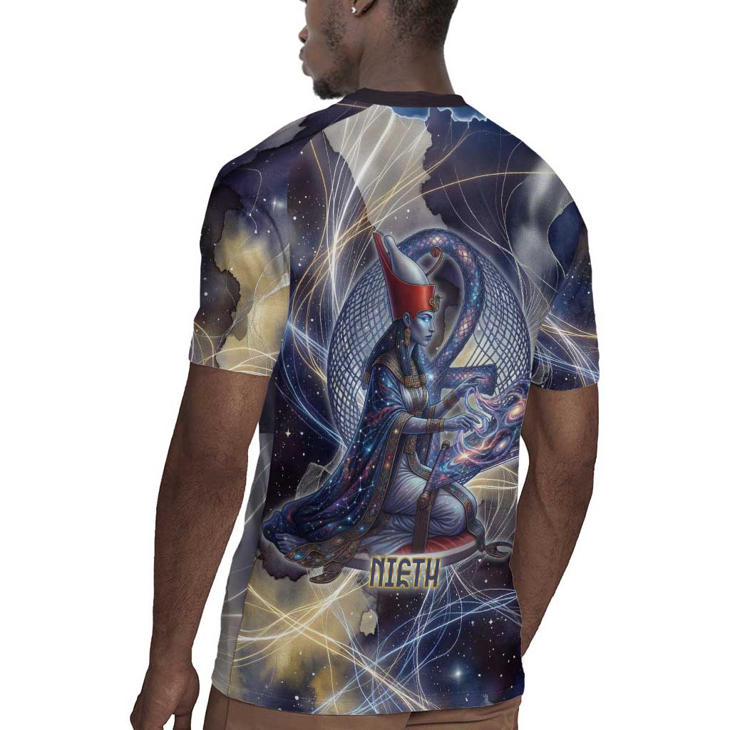 Neith Egyptian Rugby Jersey Goddess Mother of All Cosmic Threads