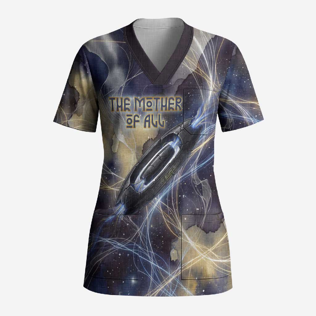 Neith Egyptian Scrub Top Goddess Mother of All Cosmic Threads