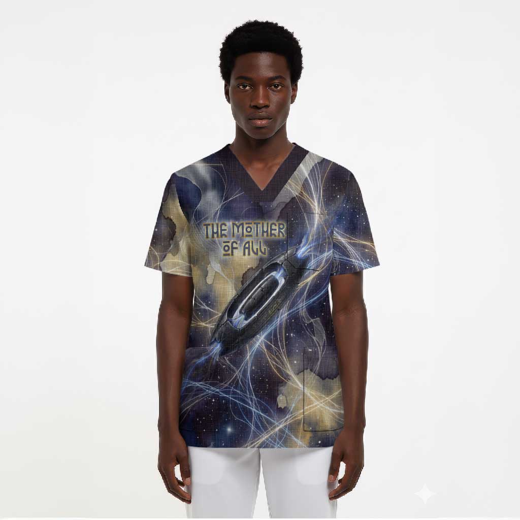 Neith Egyptian Scrub Top Goddess Mother of All Cosmic Threads
